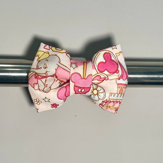 Pink Magic Castle Collar Bow