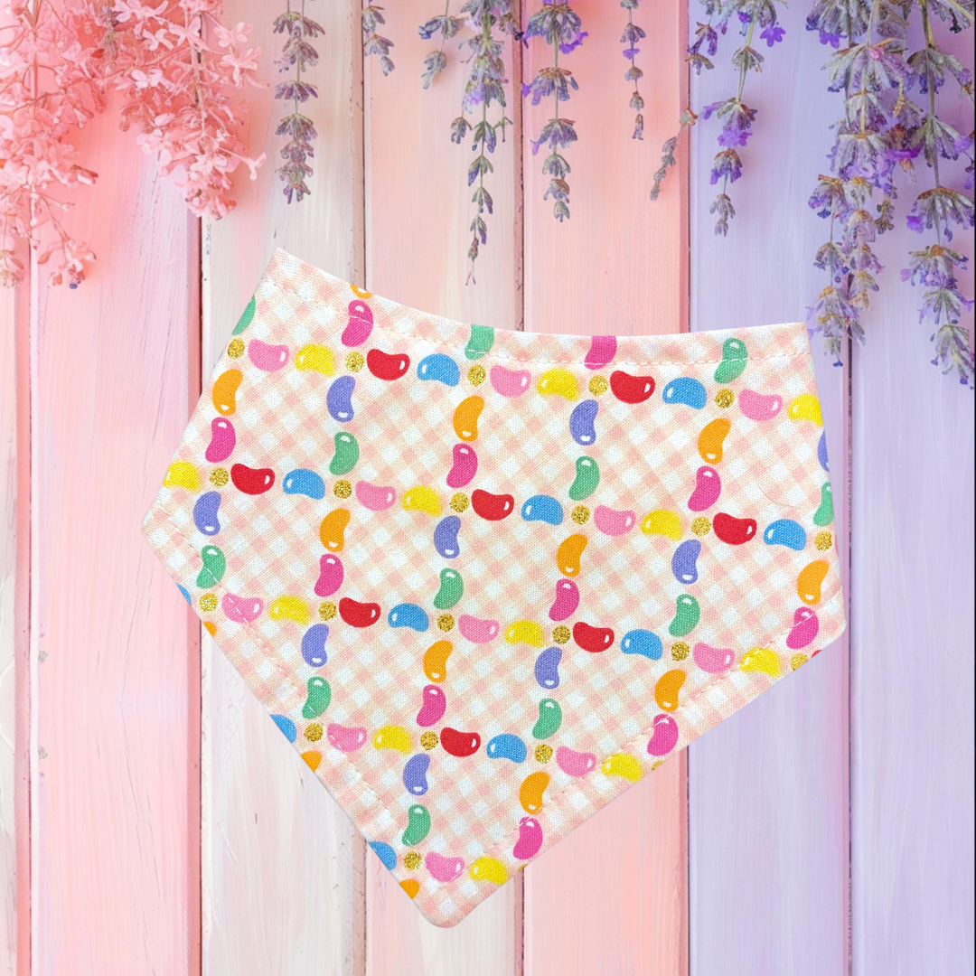 Shimmer Jelly Bean Gingham Bandana