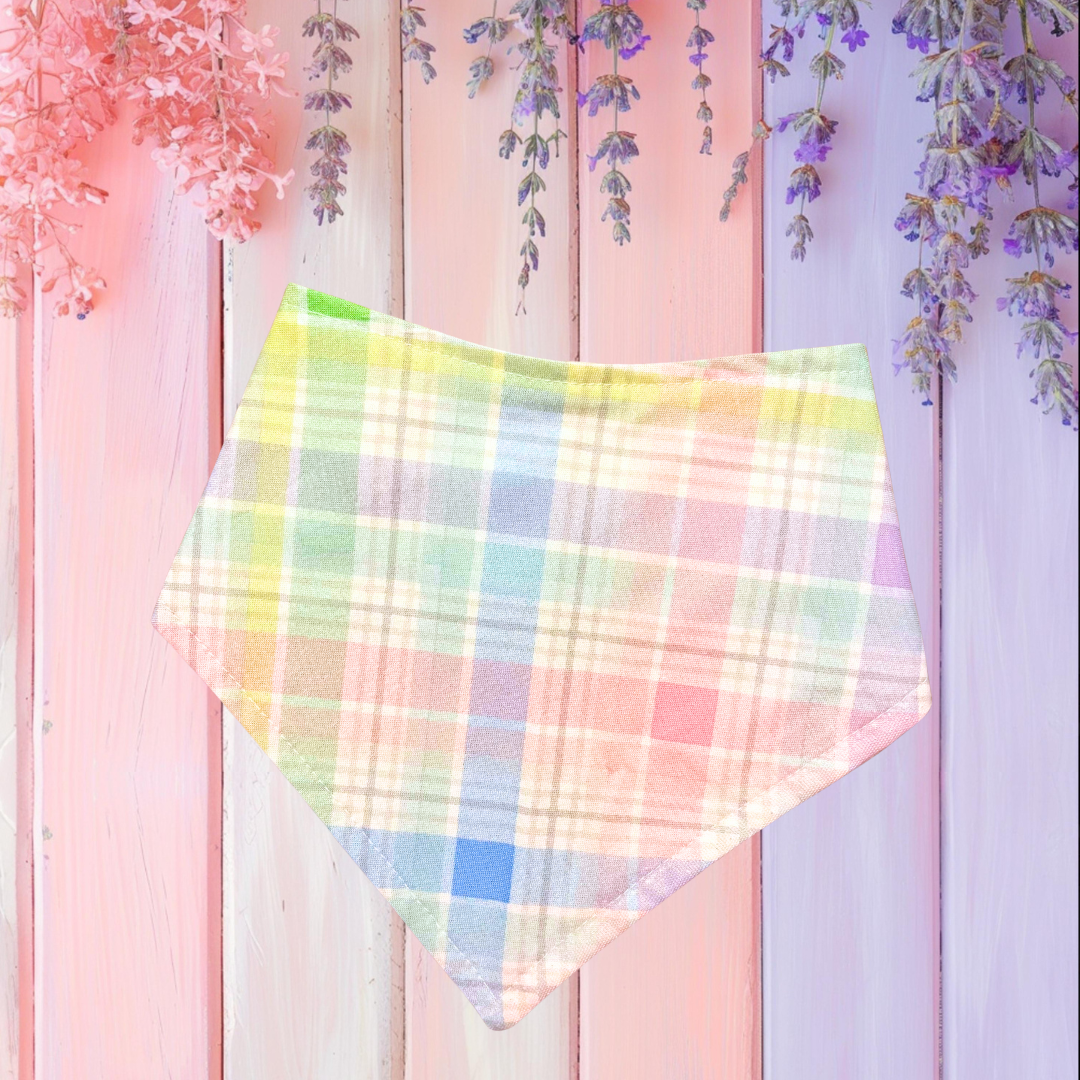 Watercolor Plaid Bandana