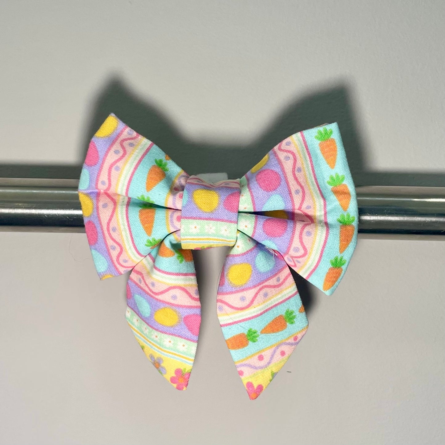 Easter Stripes Collar Bow