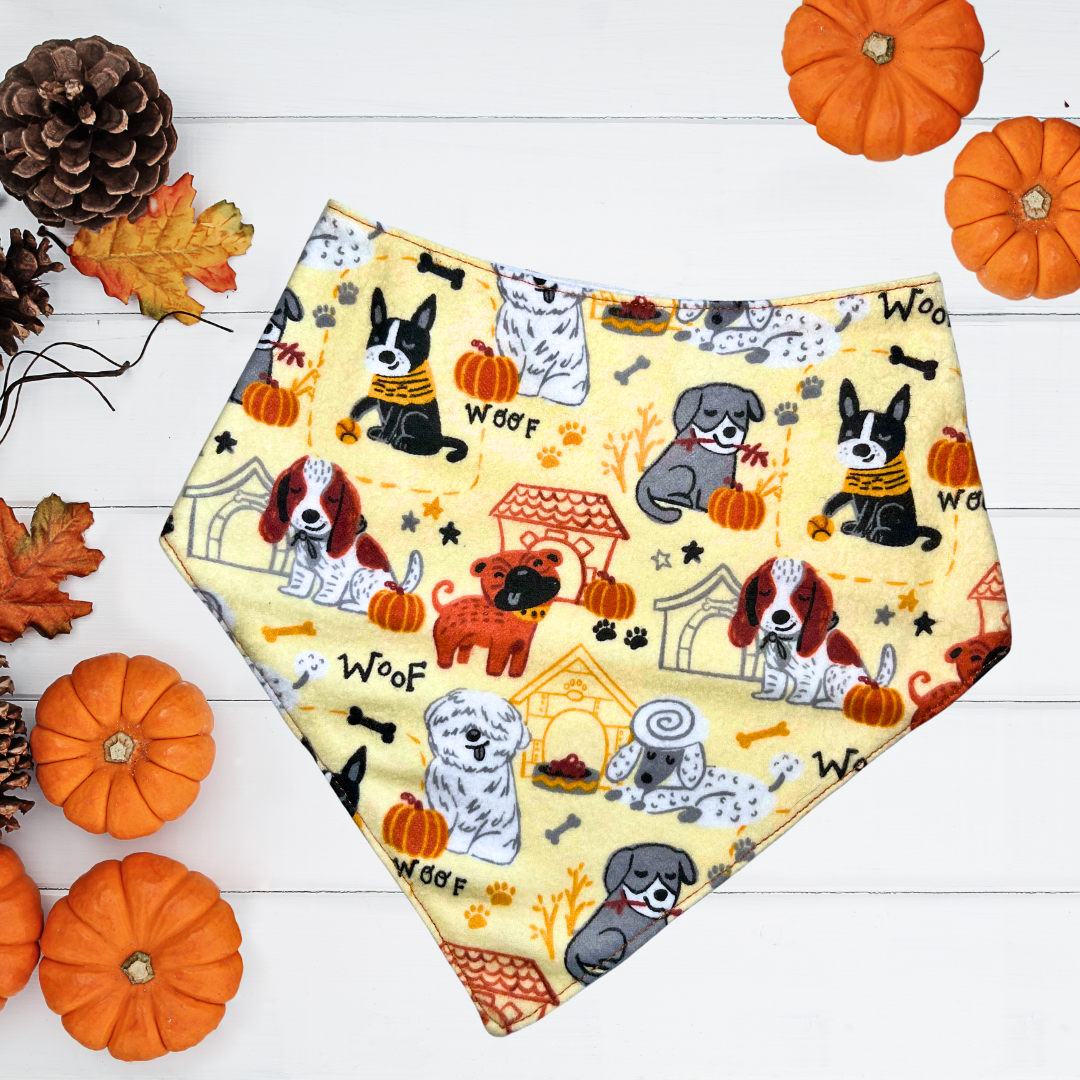 Autumn Pups Bandana