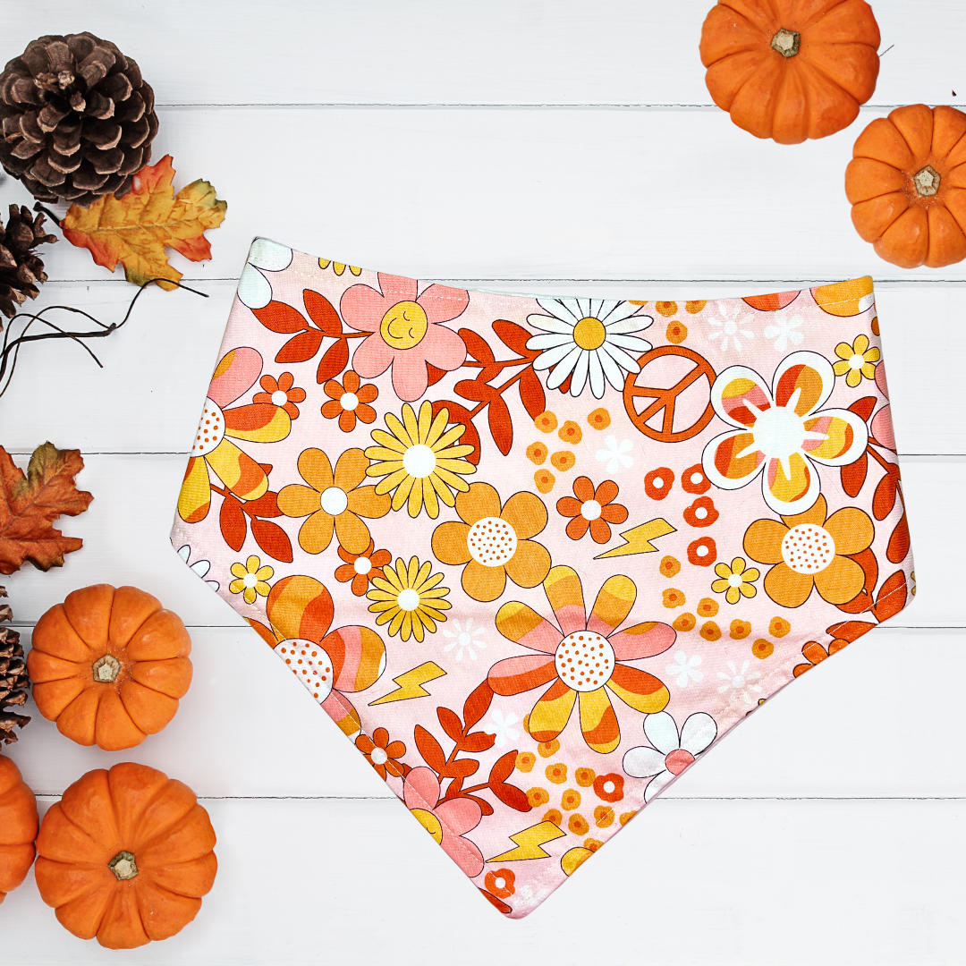 Retro Floral Bandana