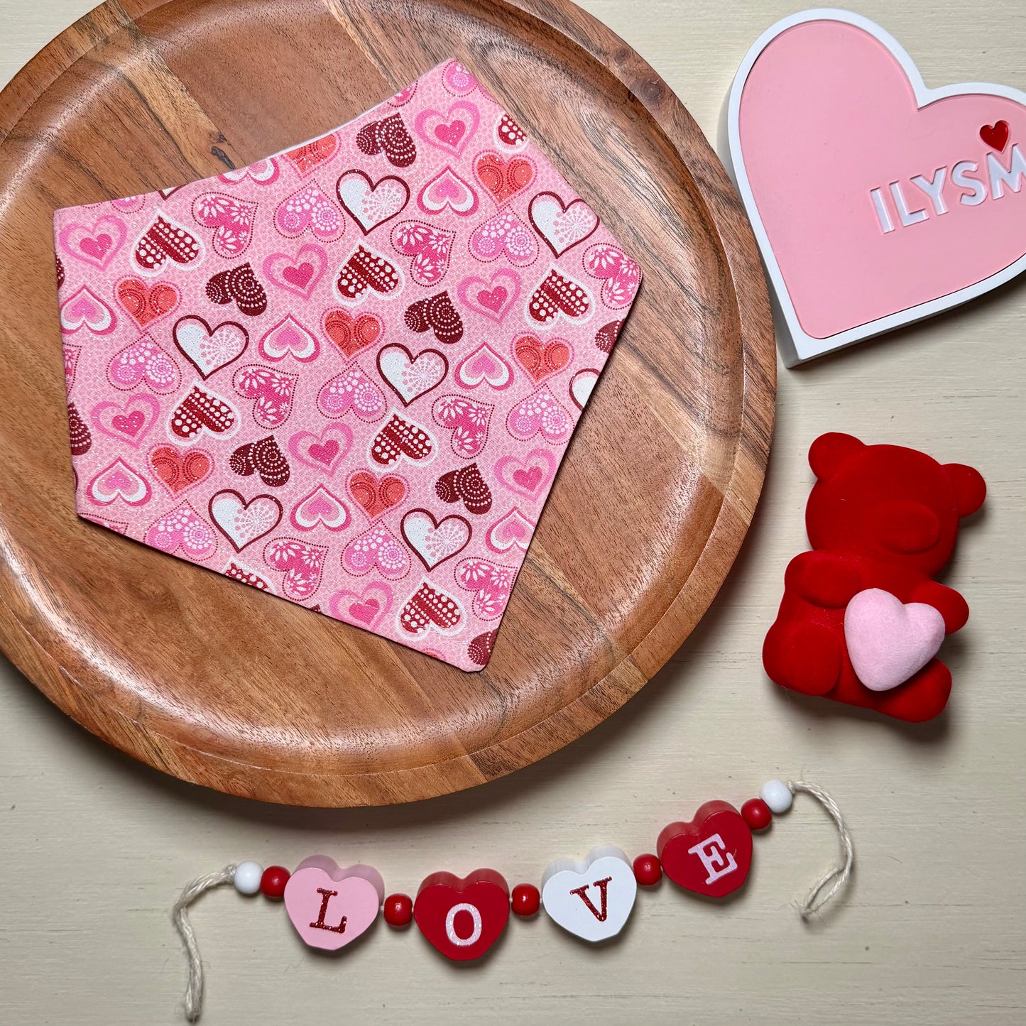 Shimmer Hearts Bandana