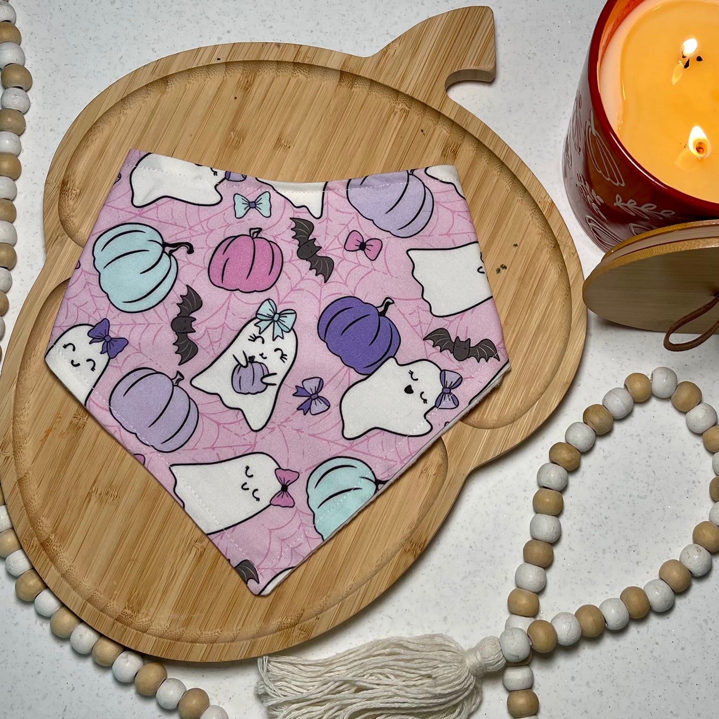 Girlie Ghost & Pumpkins Bandana