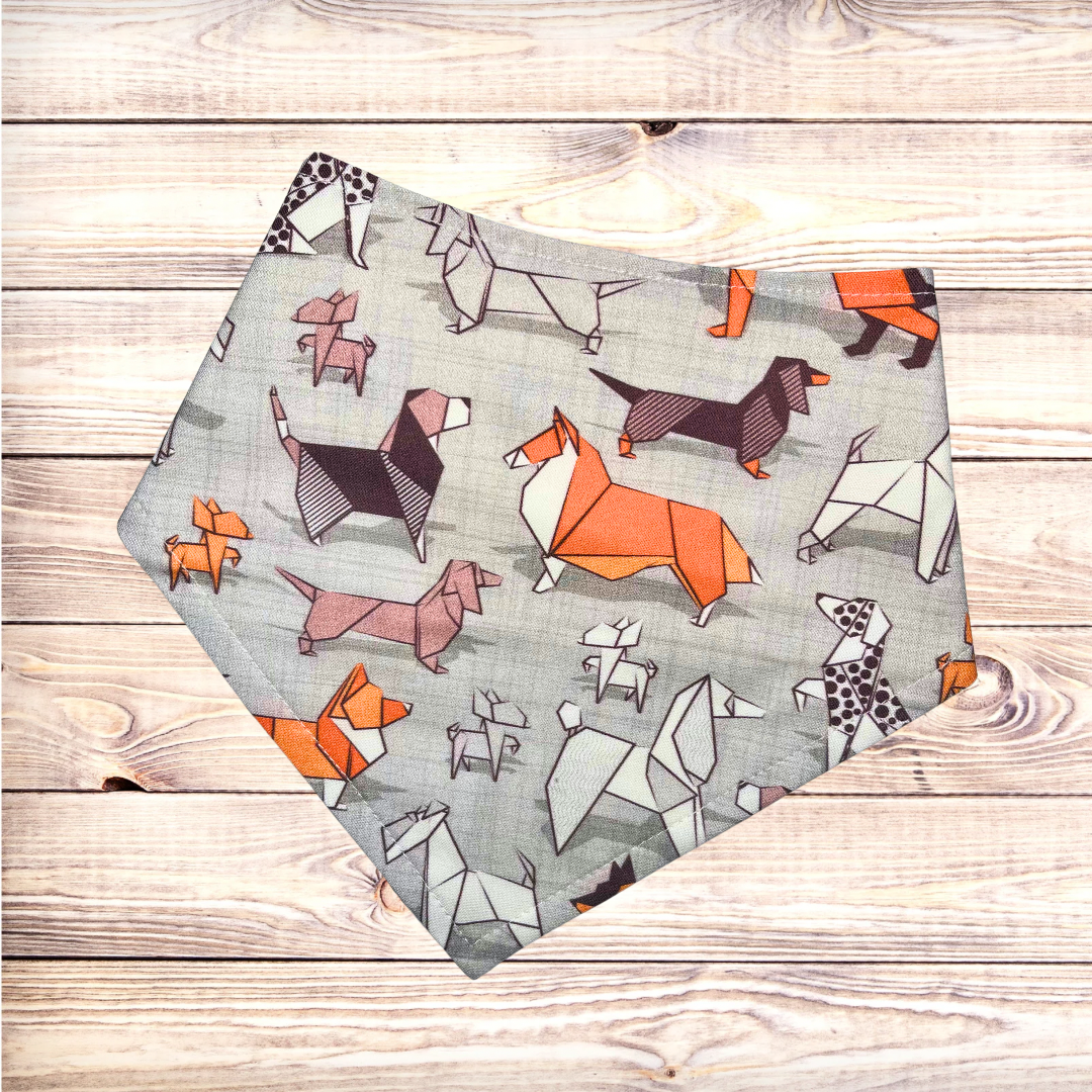 Origami Pups Bandana