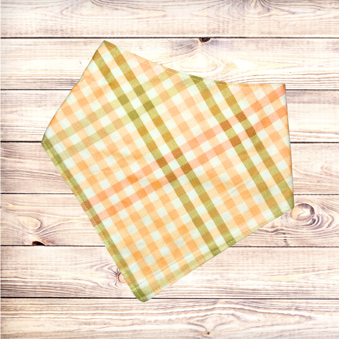 Green & Yellow Plaid Bandana