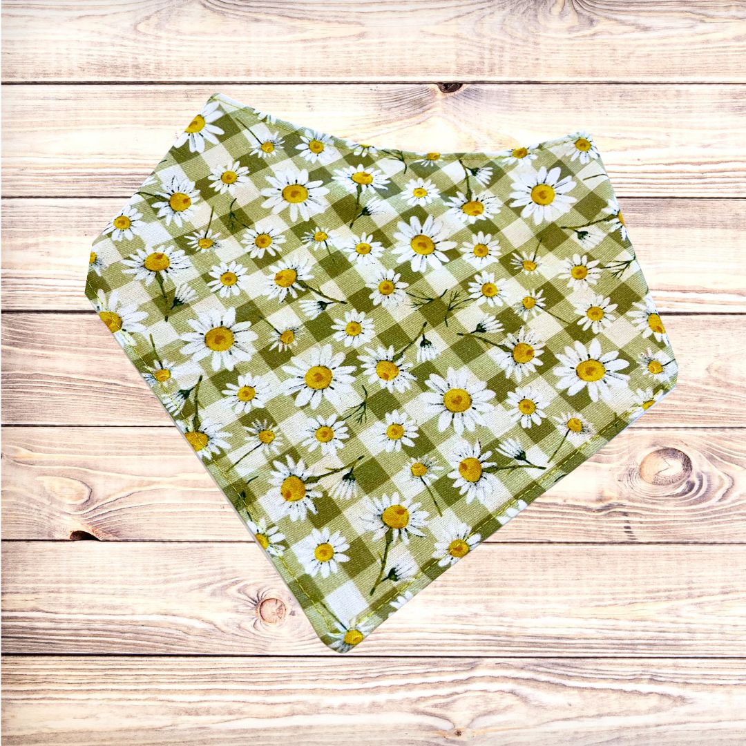 Gingham Daisies Bandana