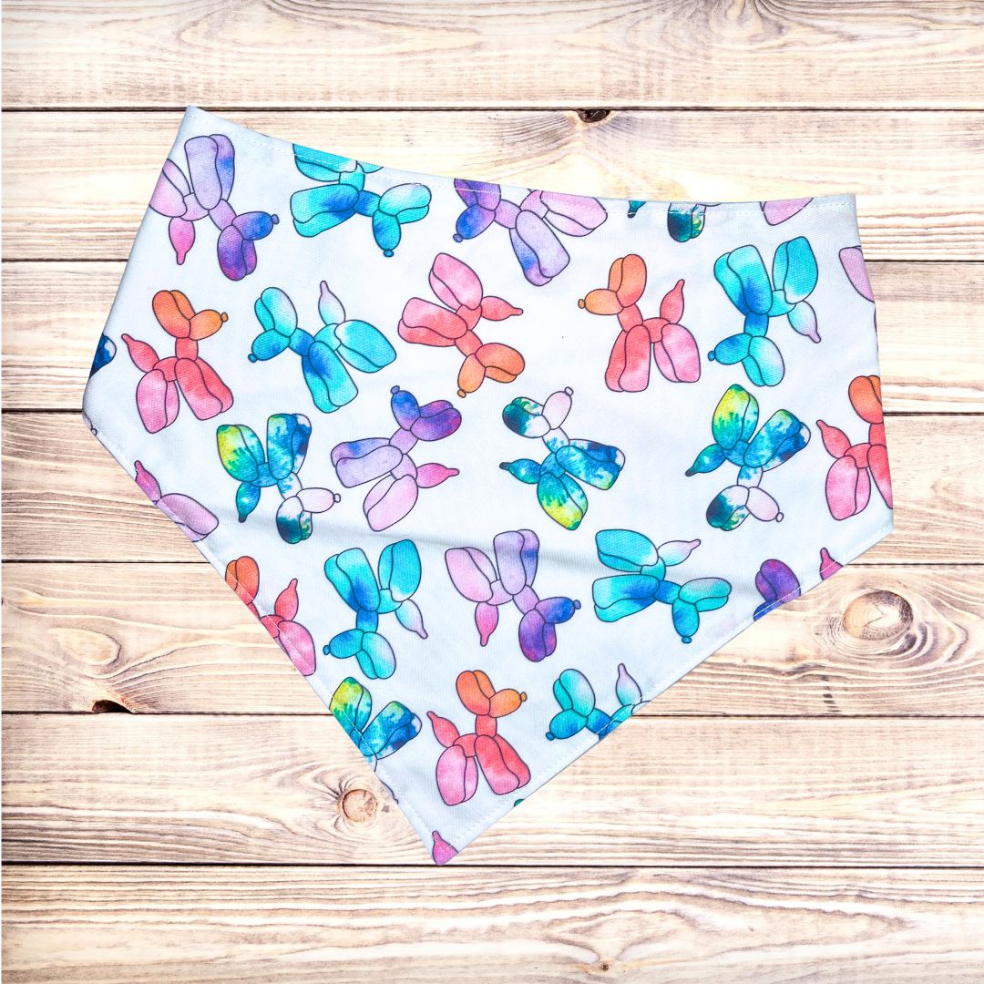 Tie Dye Balloon Dogs Bandana