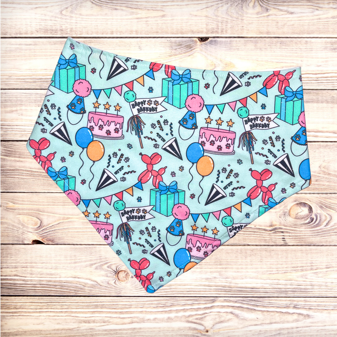 Balloon Dog Barkday Bandana