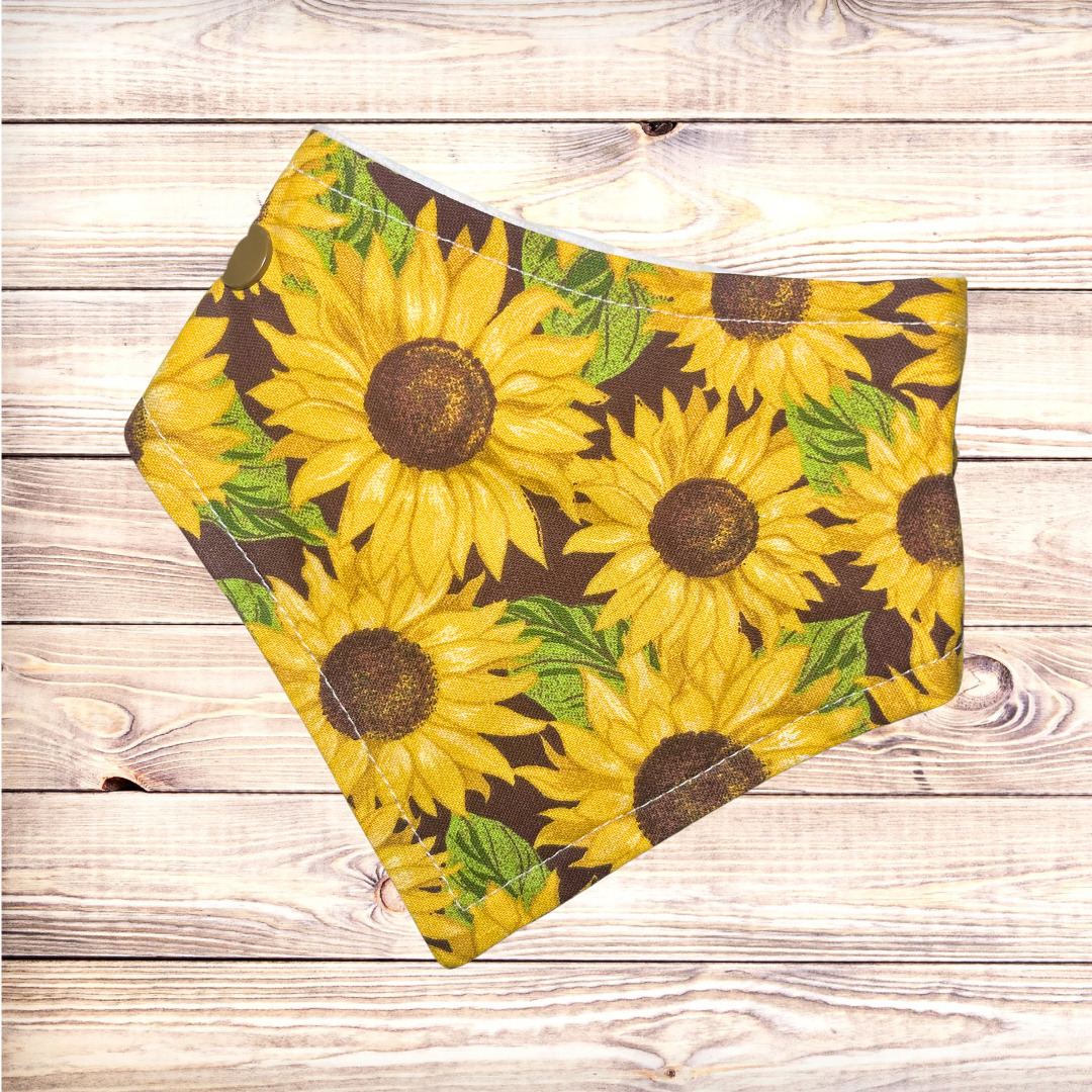 Brown Sunflowers Bandana