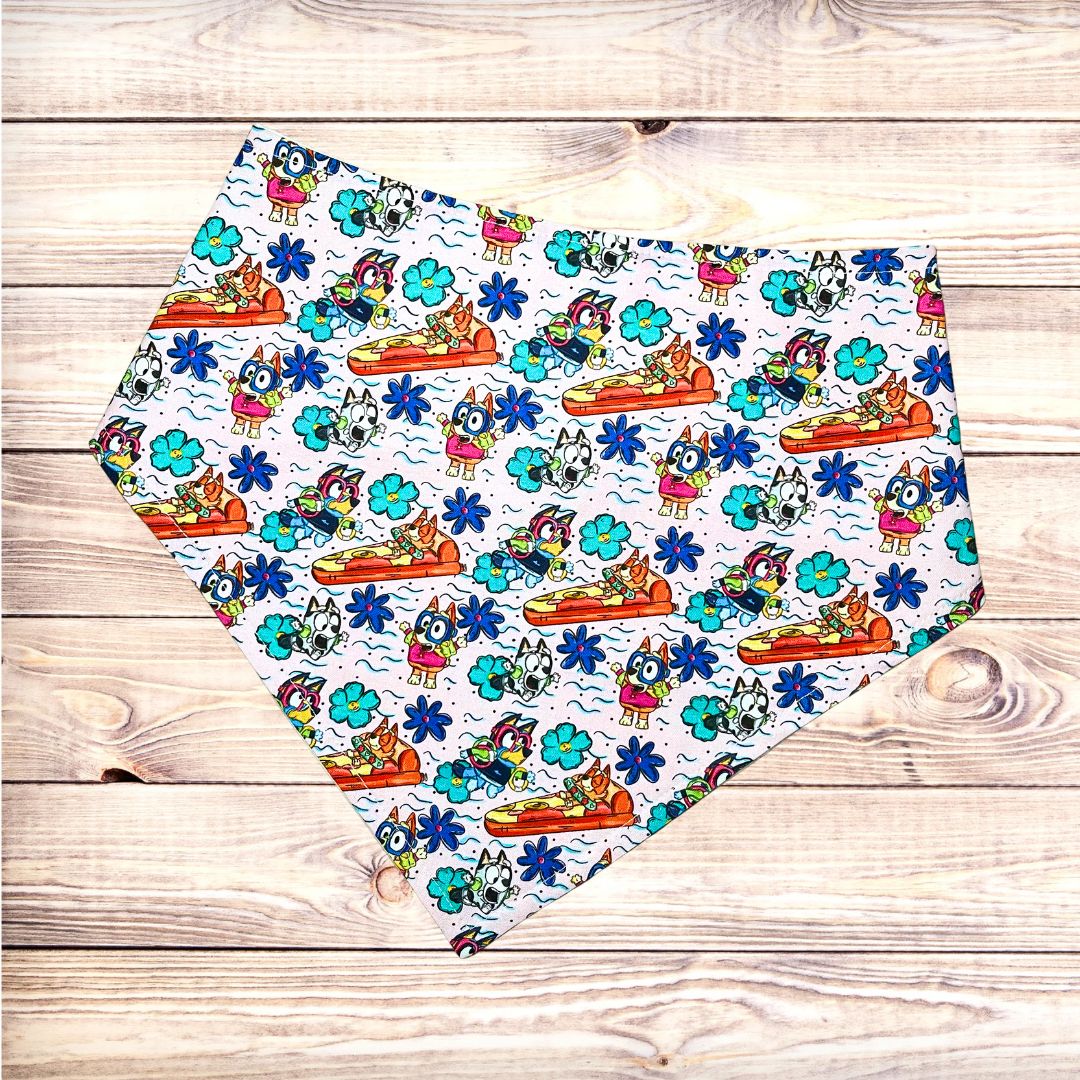 Blue Dog Summertime Bandana