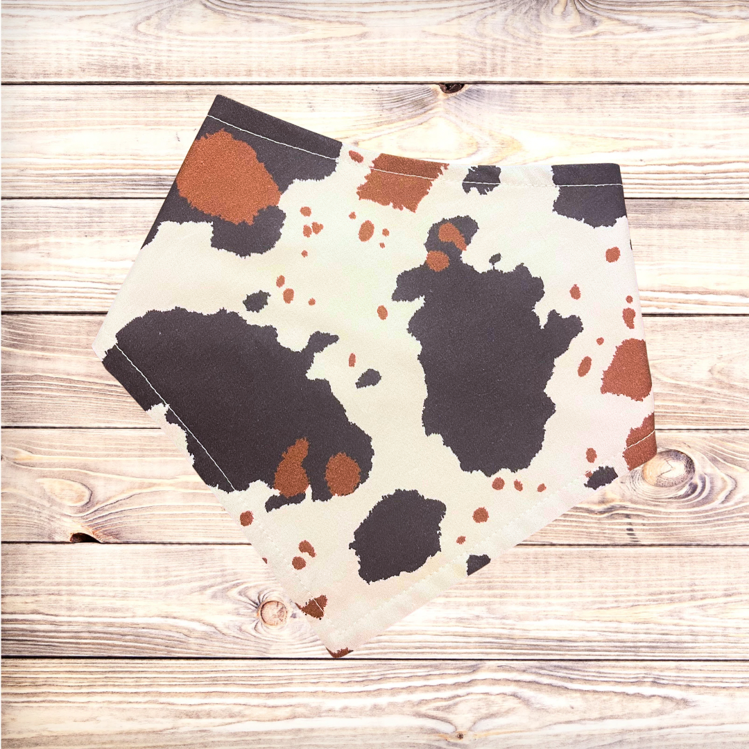 Rustic Cowhide Bandana