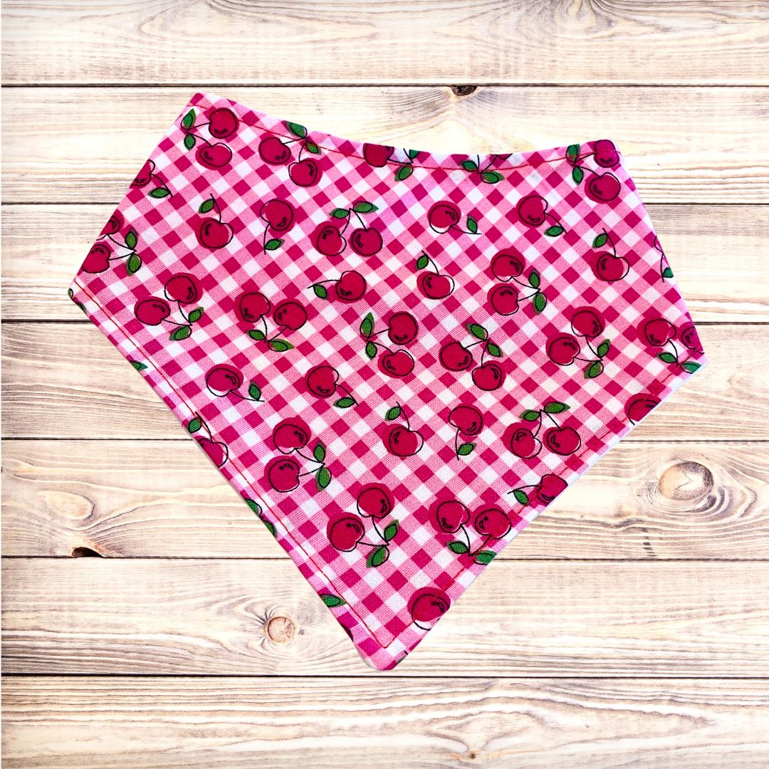 Gingham Cherries Bandana