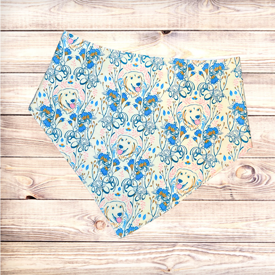 Floral Goldens Bandana