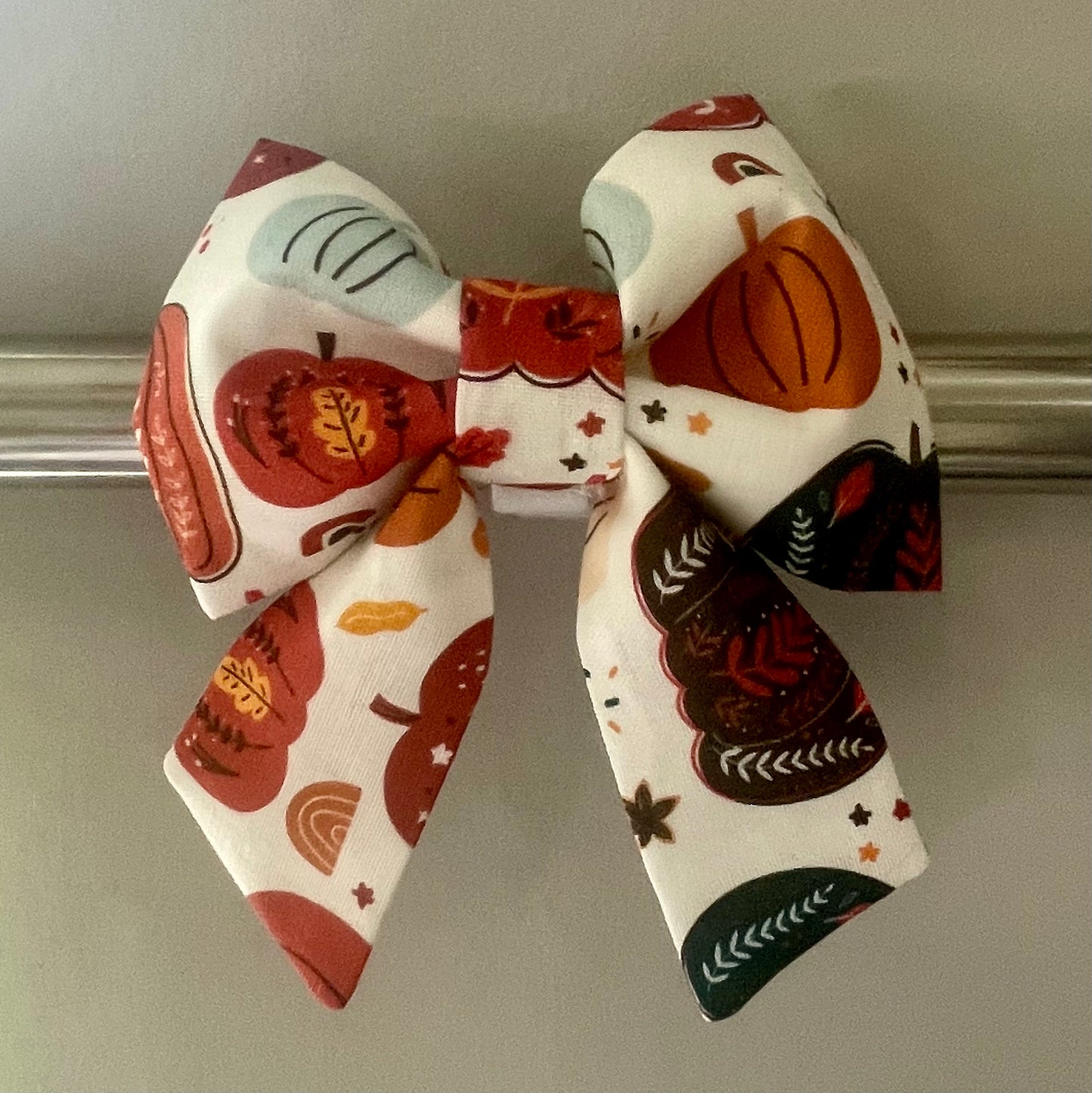 Boho Pumpkins Collar Bow