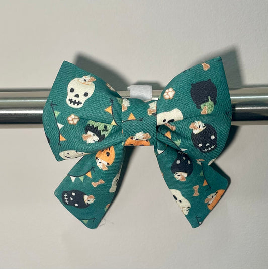 Halloween Pup Cups Collar Bow