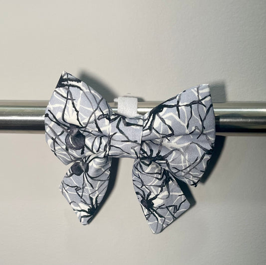 Spooky Spiders Collar Bow