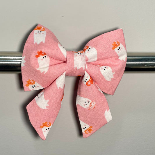 Cowgirl Ghosts Collar Bow