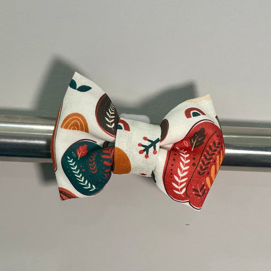 Boho Pumpkins Collar Bow