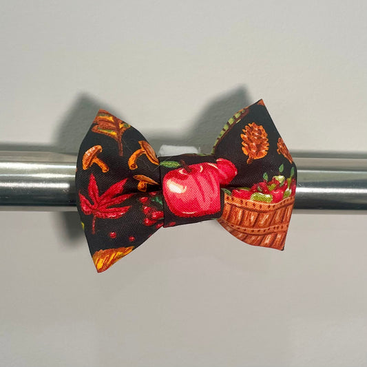 Sunflowers and Pies Collar Bow