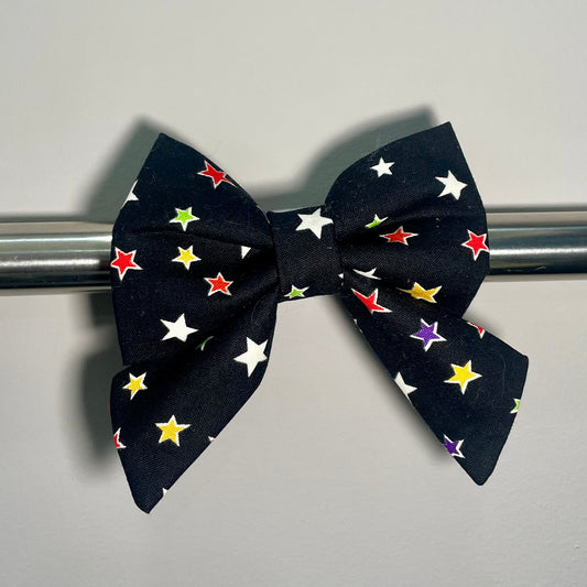 Glow-in-the-Dark Stars Collar Bow