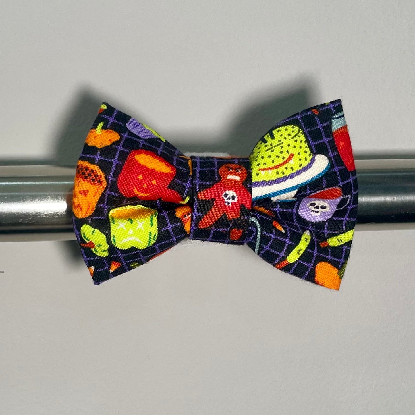 Crazy Halloween Treats Collar Bow