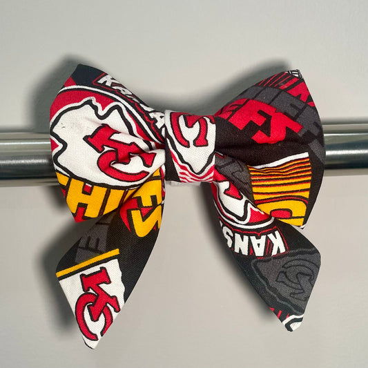 KC Football Collar Bow