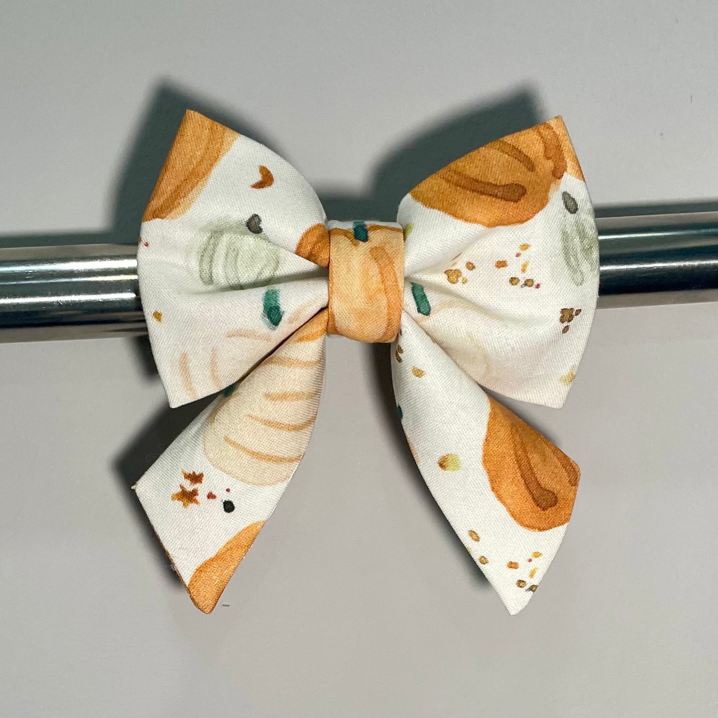 Rustic Pumpkins Collar Bow