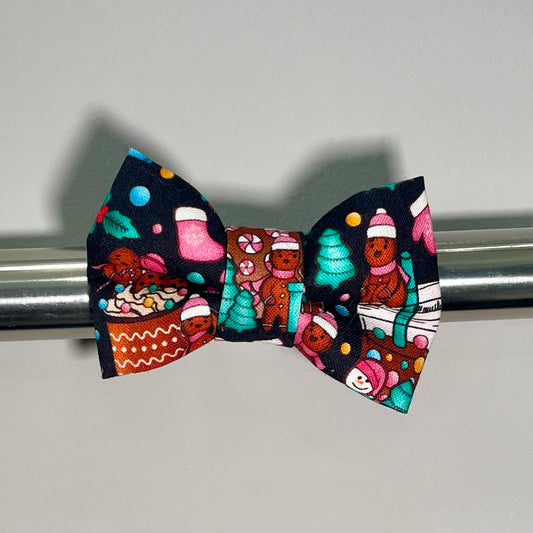 Gingerbread Latte Collar Bow