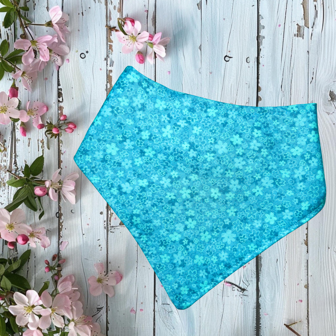 Aqua Blossom Bandana