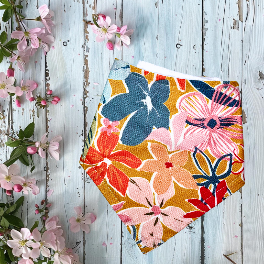 Mustard Floral Bandana