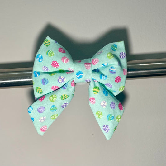 Tiny Easter Eggs Collar Bow