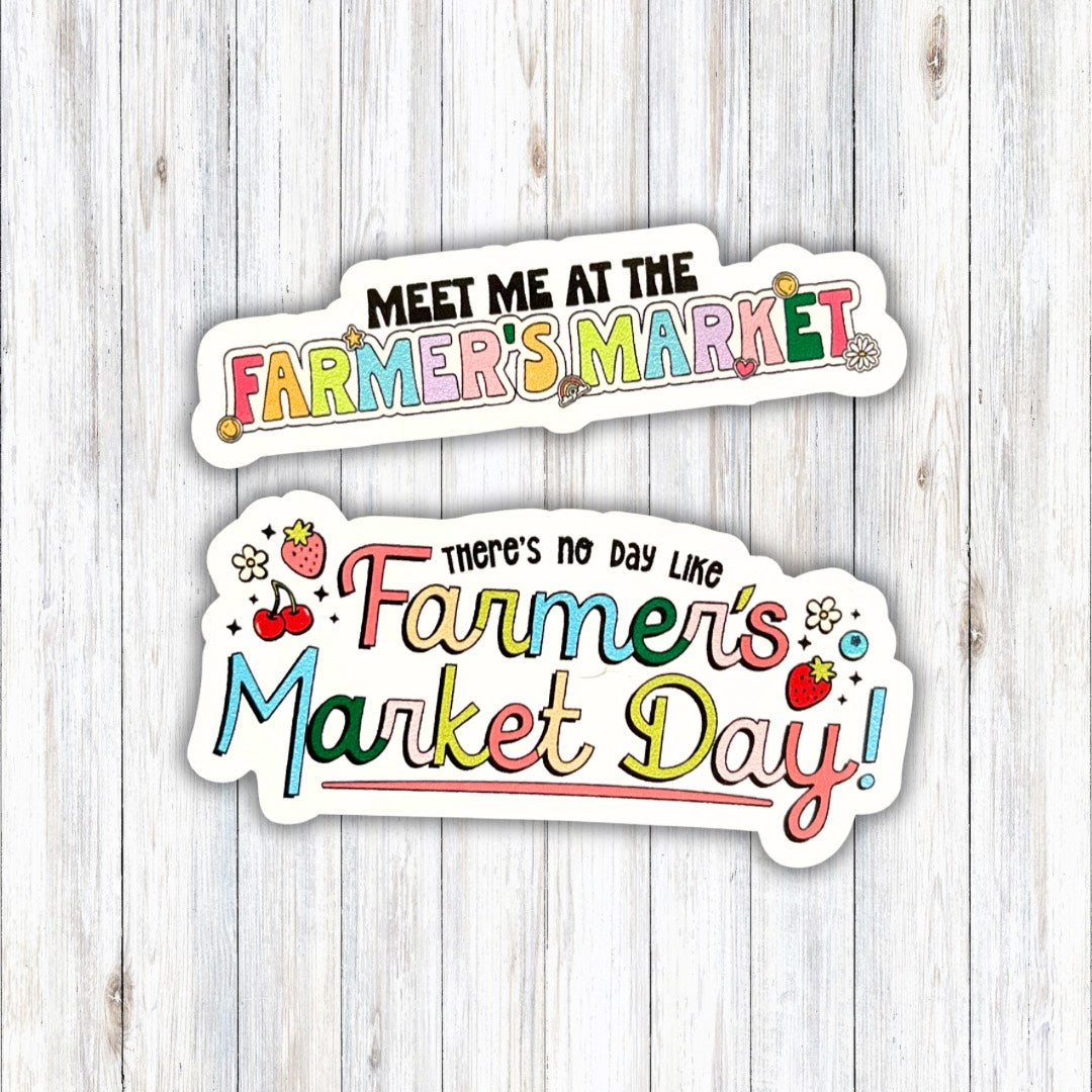 Farmer's Market Vinyl Sticker Set