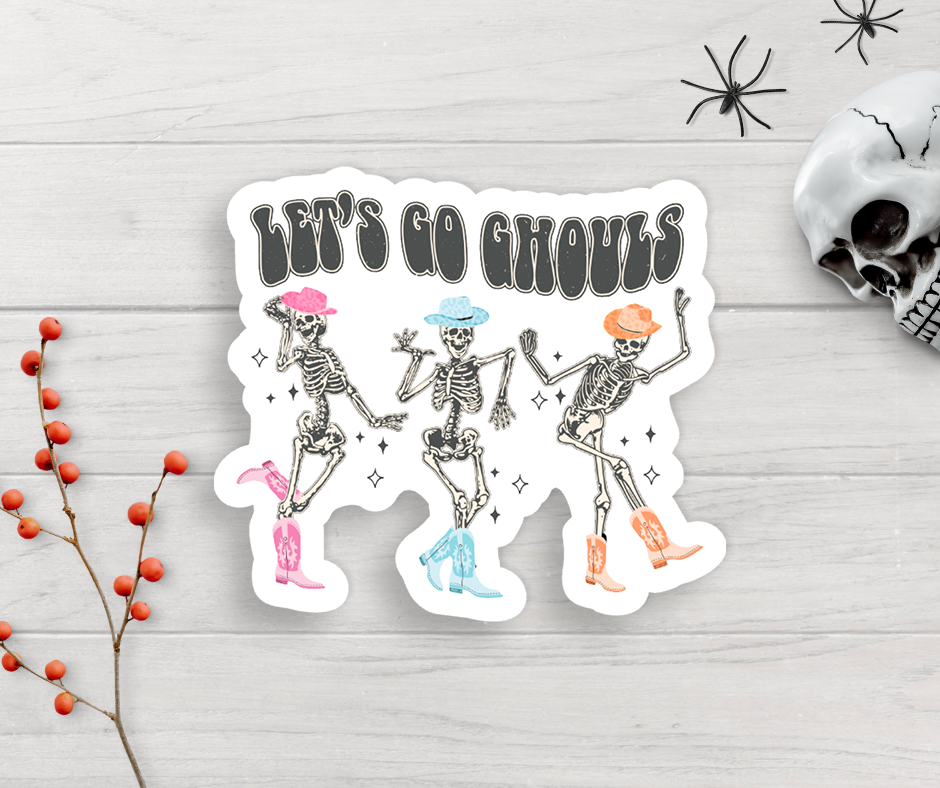 Let's Go Ghouls Vinyl Sticker