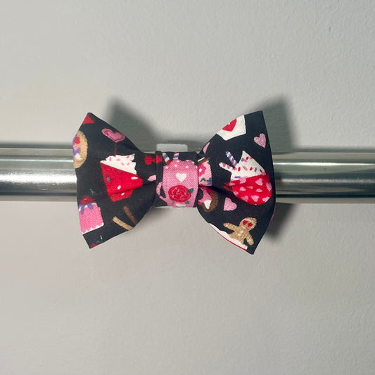 Valentine Coffee Collar Bow