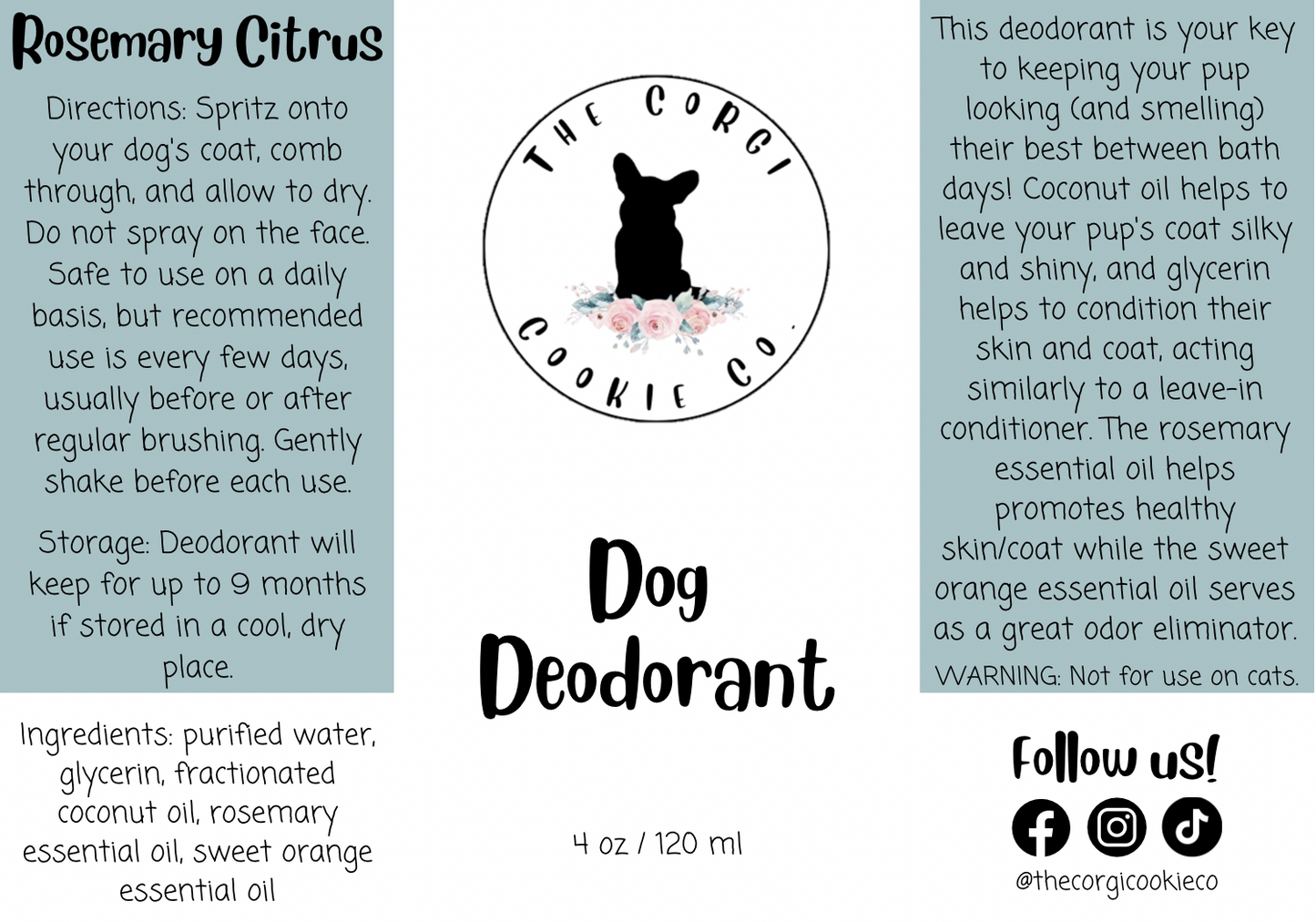 Dog Deodorant