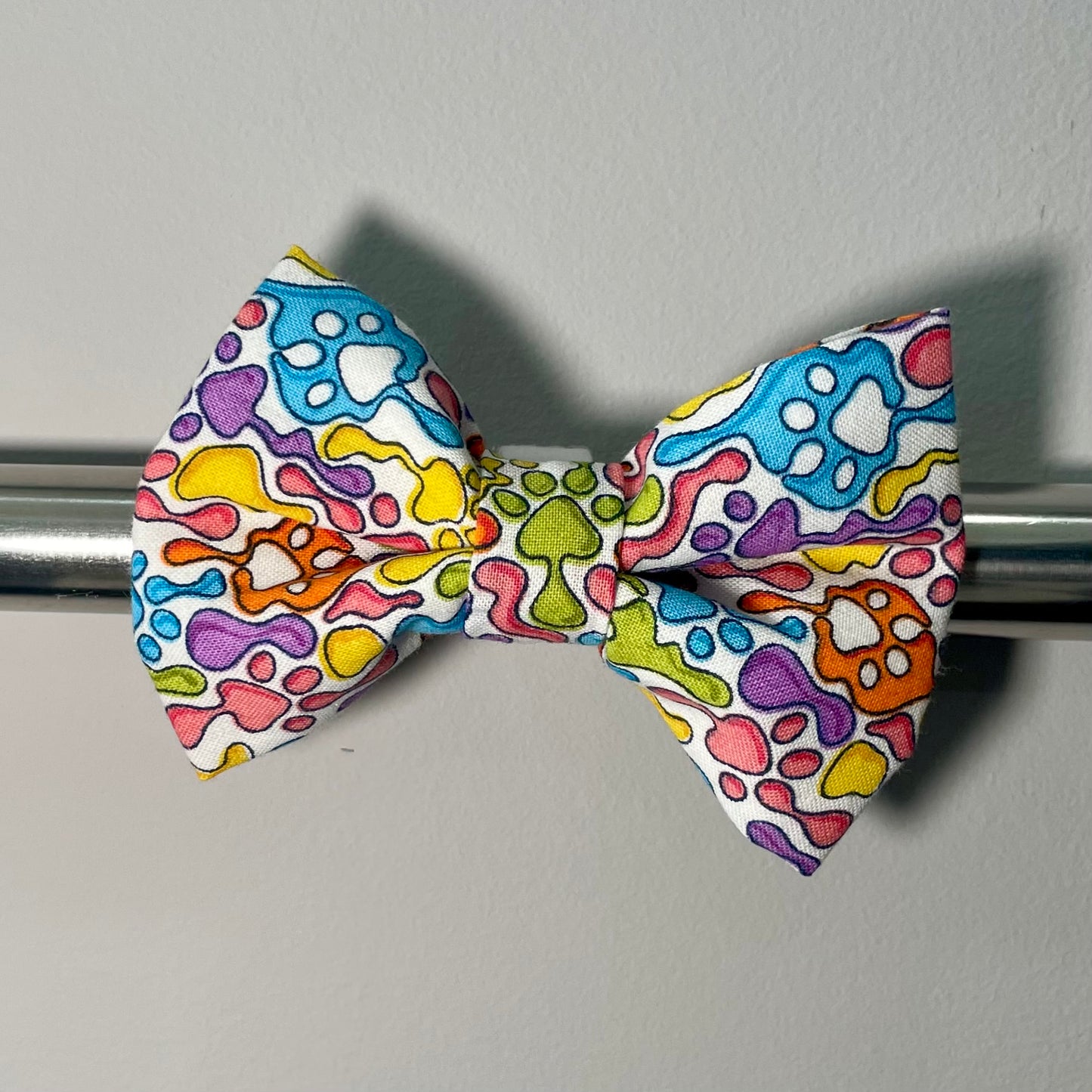 Paw Print Lava Collar Bow