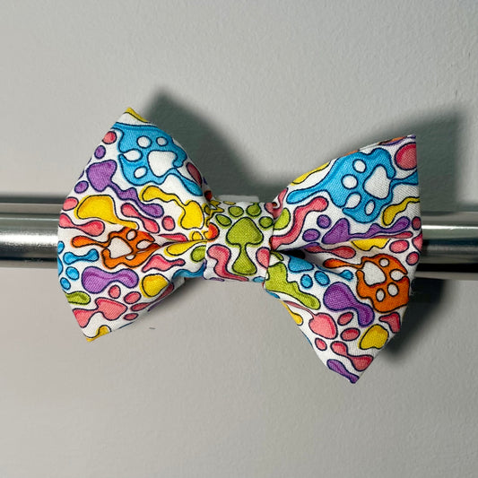 Paw Print Lava Collar Bow
