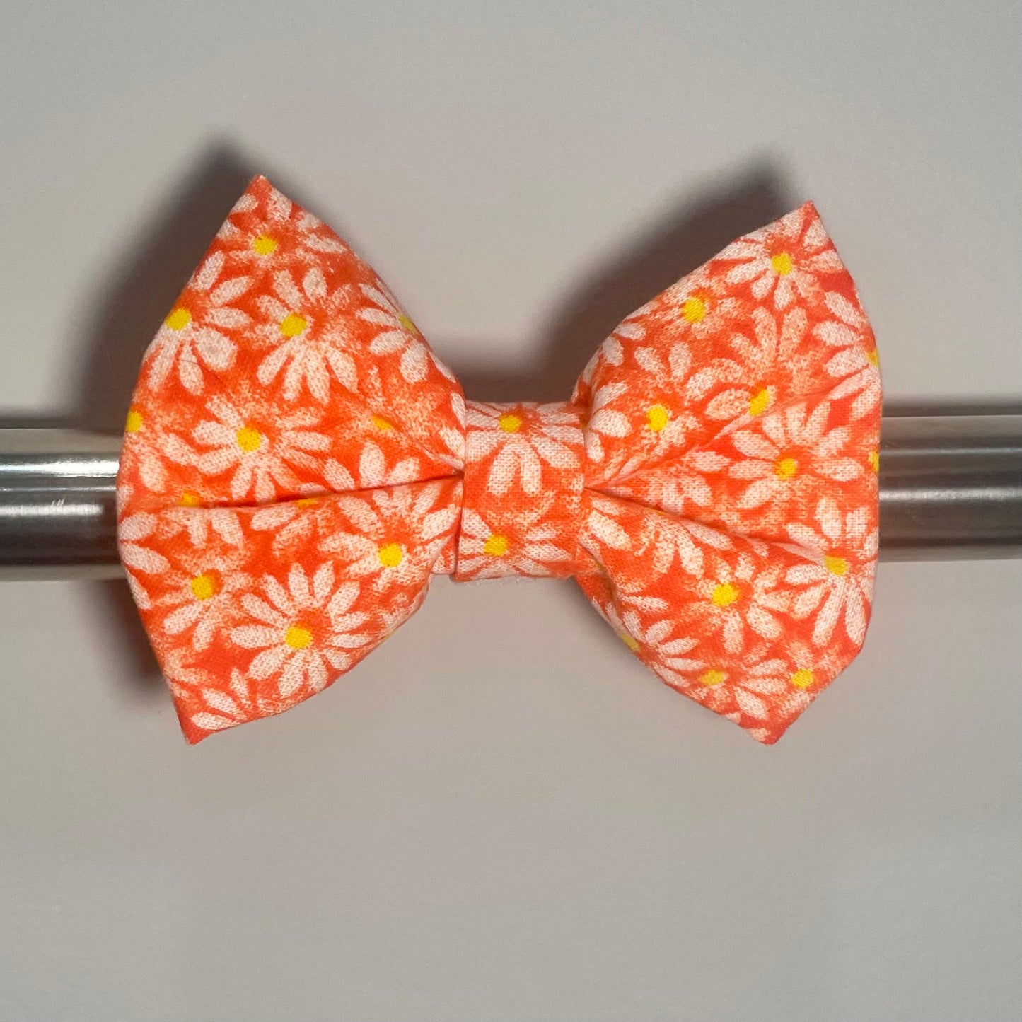 Orange Daisies Collar Bow