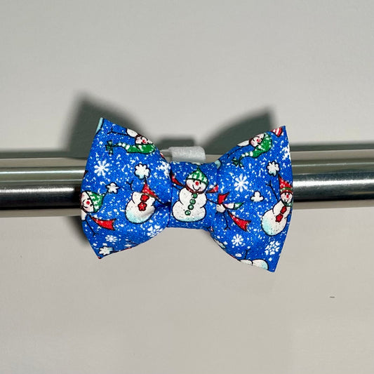 Shimmer Snowman Collar Bow