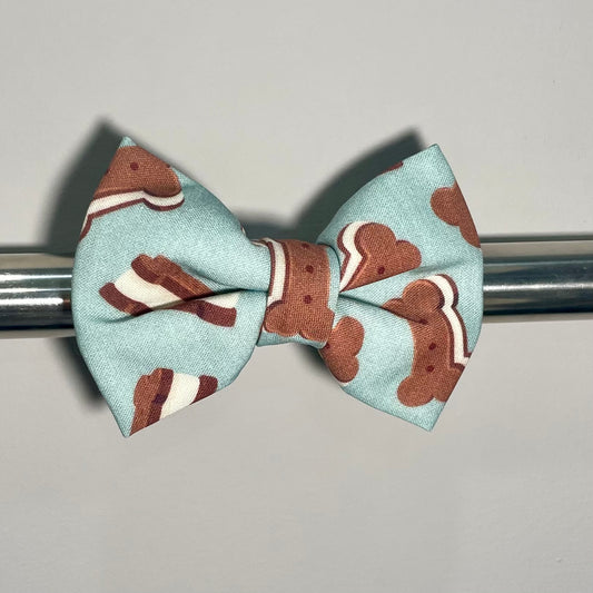 Doggy Ice Cream Sandwiches in Blue Collar Bow