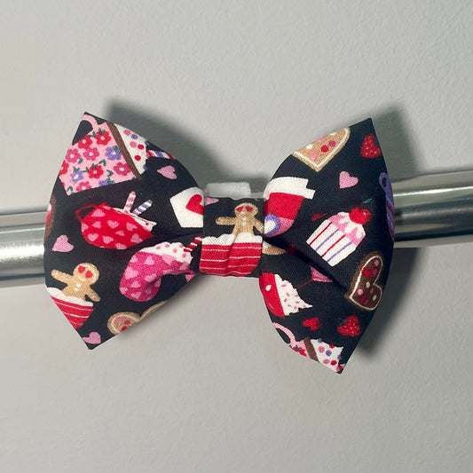 Valentine Coffee Collar Bow