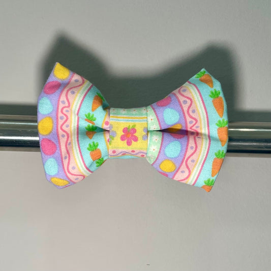 Easter Stripes Collar Bow