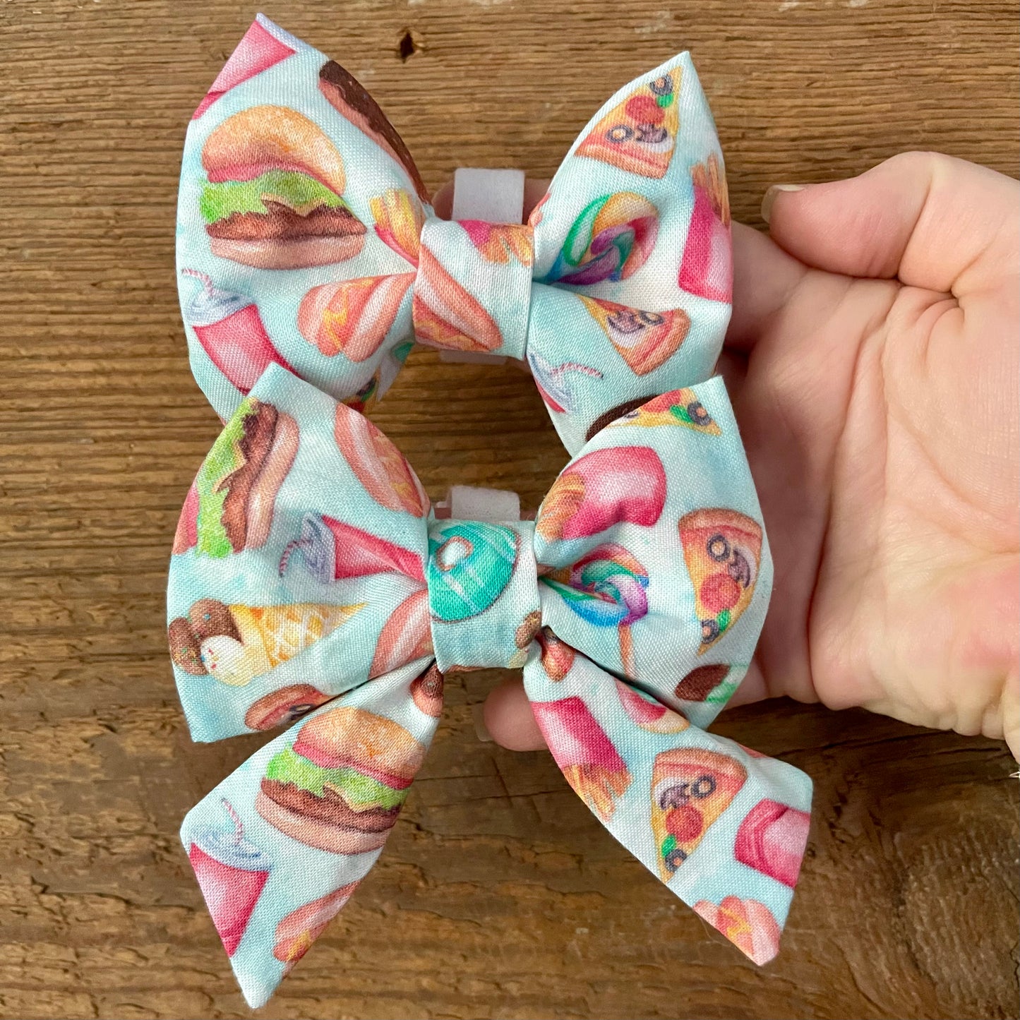 Junk Food Collar Bow