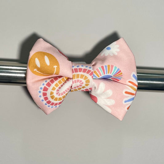 Smiles & Rainbows Collar Bow