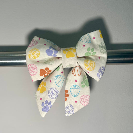 Paws & Eggs Collar Bow