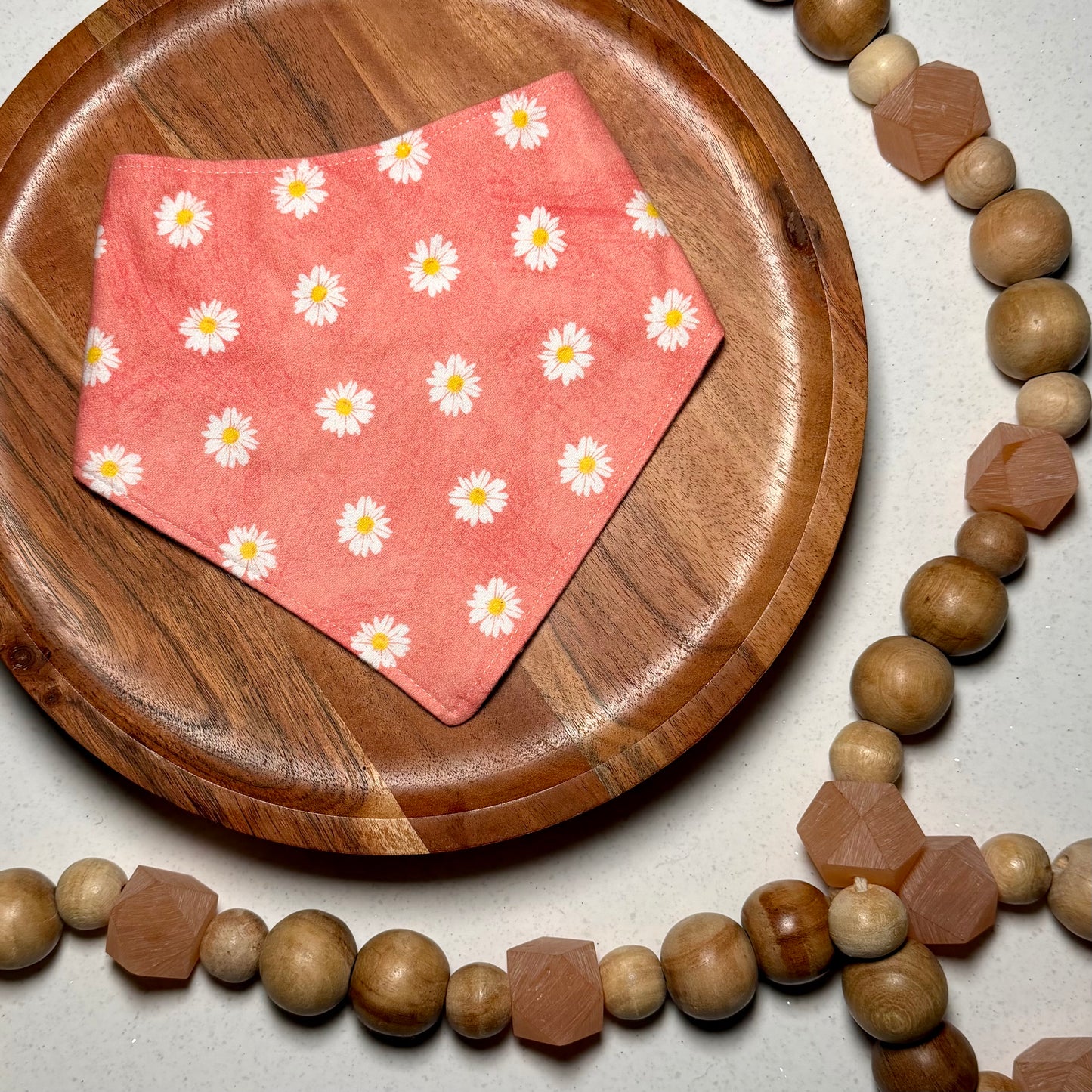 Peach Daisies Bandana
