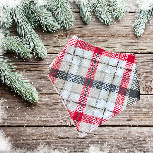 Red & Black Plaid Bandana