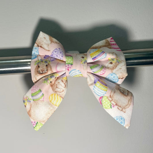 Bunnies & Eggs Collar Bow