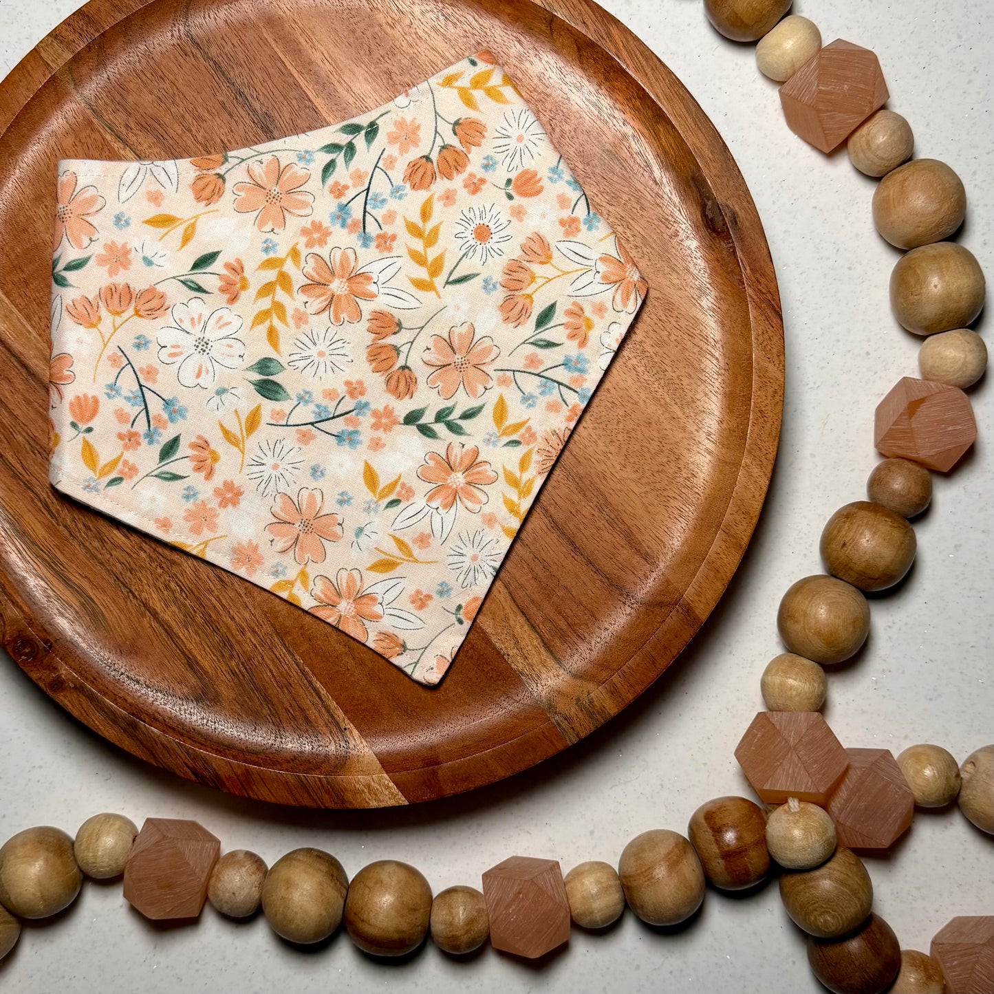Peach Blooms Bandana